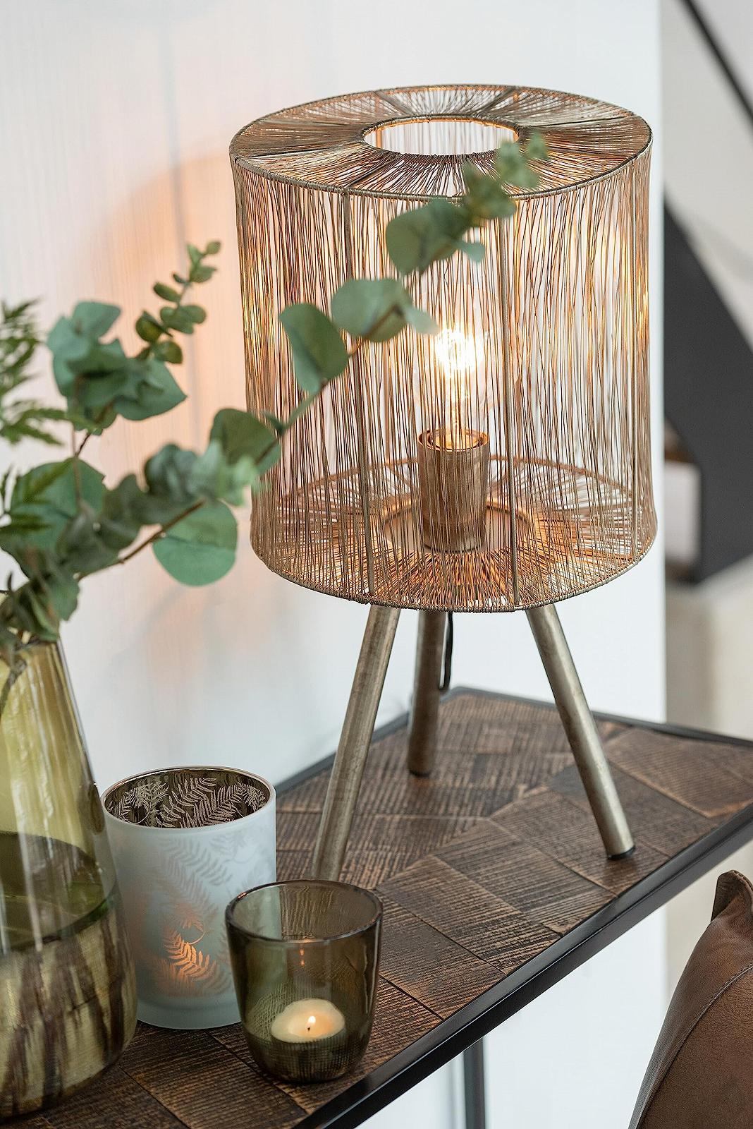 Настільна лампа J-Line Antique Metal Small Brown, фото №5