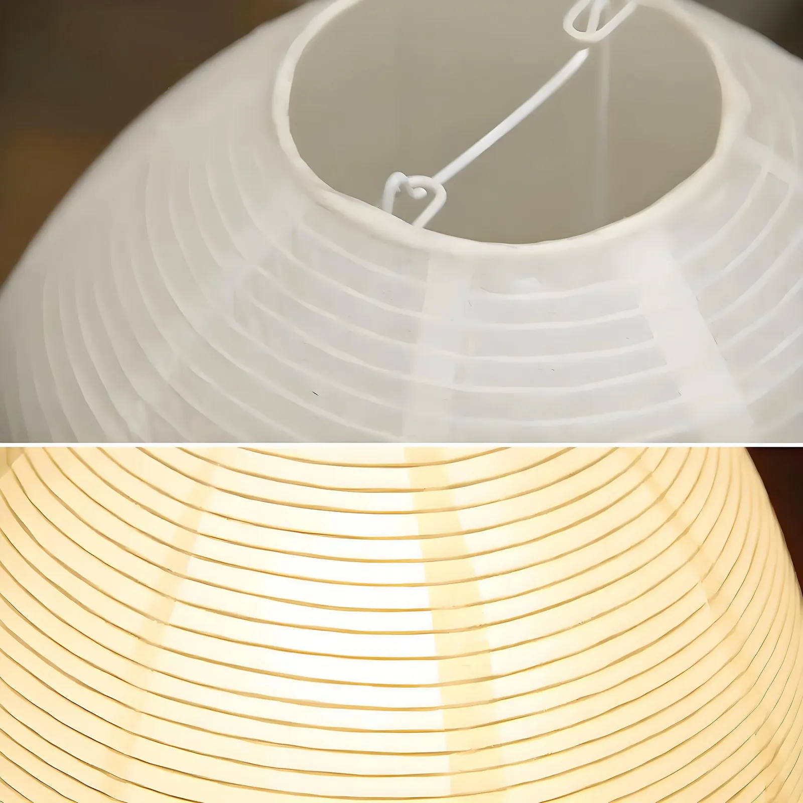 Настольная лампа Retro Rice Paper E14 1.8 м кабель 23 см Белая, фото №6