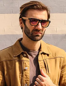 Поляризовані сонцезахисні окуляри з дерев'яними дужками Greentreen для чоловіків та жінок із захистом від ультрафіолету synthetic.ua - Фото 1