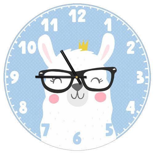 Настенные часы Presentville круглые Лама в очках 36 см  CHR_P_20A001, фото №1