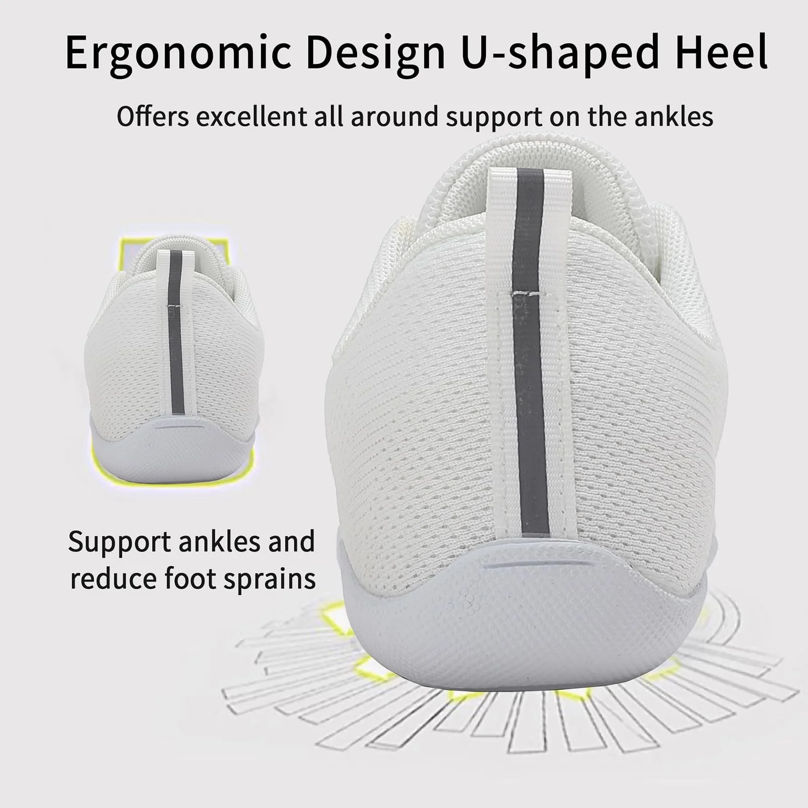 Танцевальные кроссовки Cheerleader для черлидинга, , для девочек, сетчатые, гибкие, гимнастические, нескользящие, для походов, фитнеса, фото №5