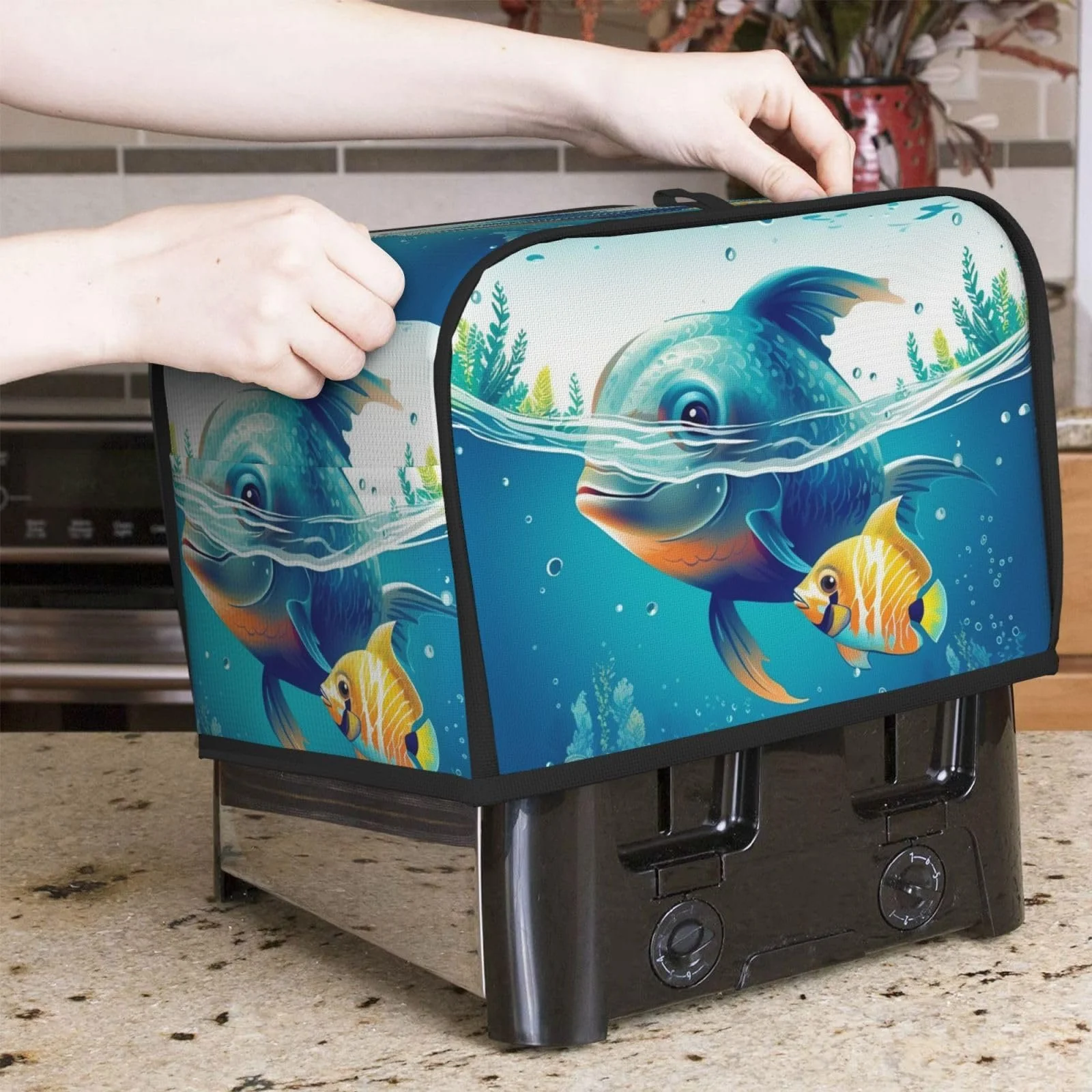 Чохол для 2-скибочного тостера з двома кишенями, фото №5 Чохол для 2-скибочного тостера з двома кишенями, фото №5