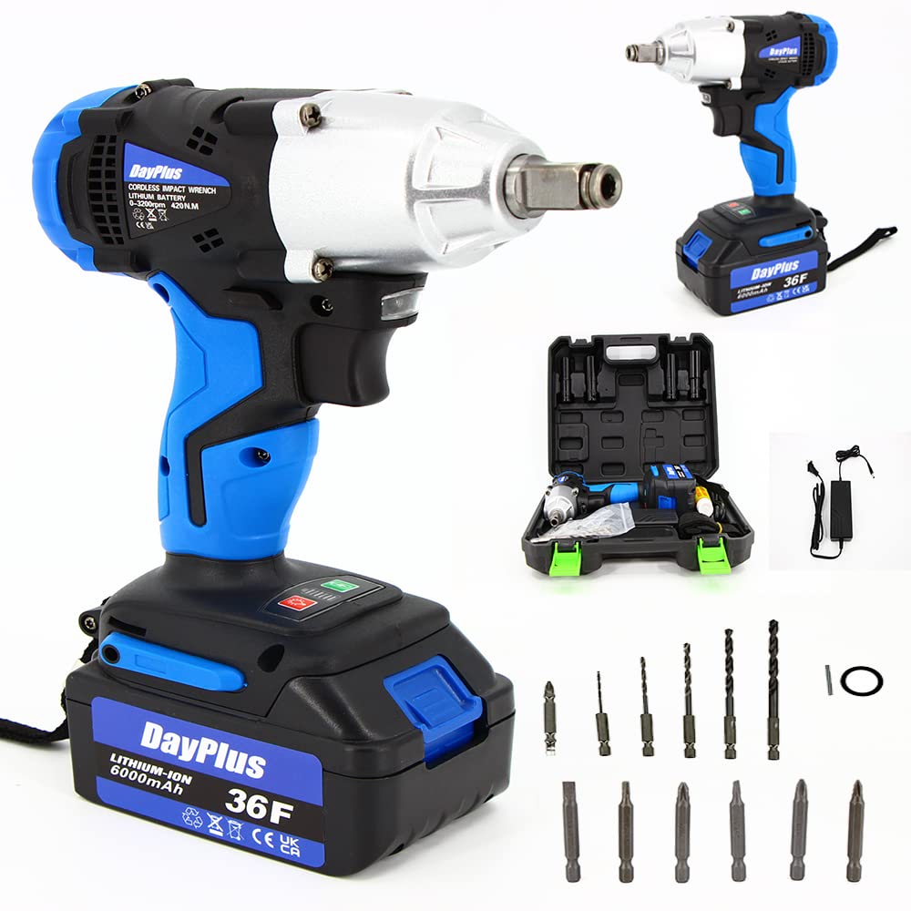 Гайковерт/Дриль/Шуруповерт YouseaHome Бездротовий Макс 18 В 6000 мА·год Акумулятор Крутний момент 420 Н·м Зарядний пристрій, фото №1 Гайковерт/Дриль/Шуруповерт YouseaHome Бездротовий Макс 18 В 6000 мА·год Акумулятор Крутний момент 420 Н·м Зарядний пристрій, фото №1