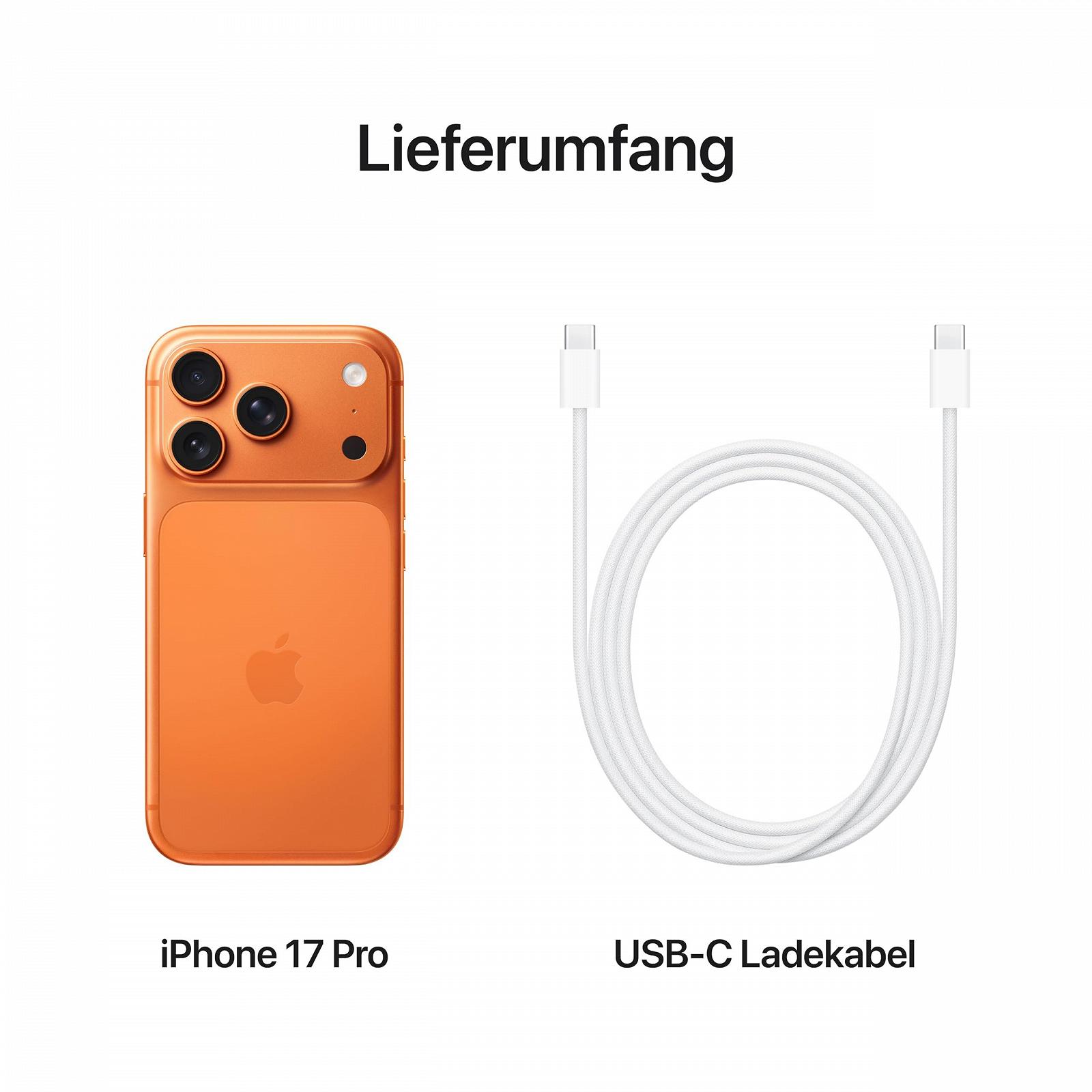 Смартфон Apple iPhone 17 Pro 256 GB 6.3" 120 Гц A19 Pro Cosmic Orange, фото №6 Смартфон Apple iPhone 17 Pro 256 GB 6.3" 120 Гц A19 Pro Cosmic Orange, фото №6