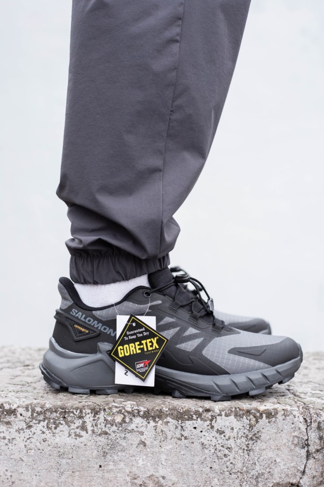 Кросівки чоловічі Salomon Supercross 4 Gore-tex termo gray black, фото №5