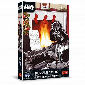 Пазл Trefl Premium Plus Star Wars Christmas Christmas with Darth Vader 1000 деталей - Фото 1