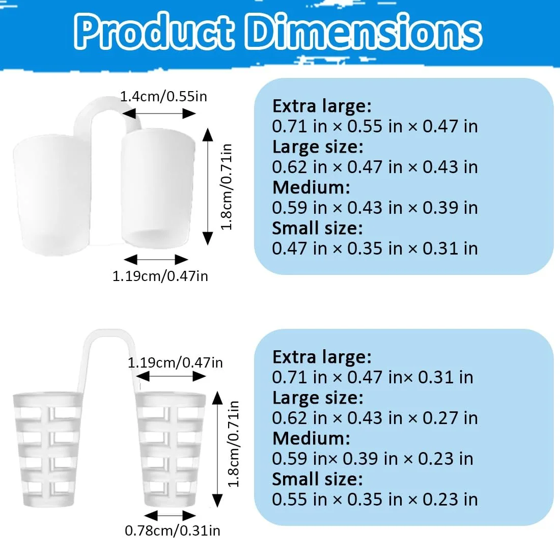 Расширитель для носа против храпа 8 шт, разных размеров, фото №2 Расширитель для носа против храпа 8 шт, разных размеров, фото №2