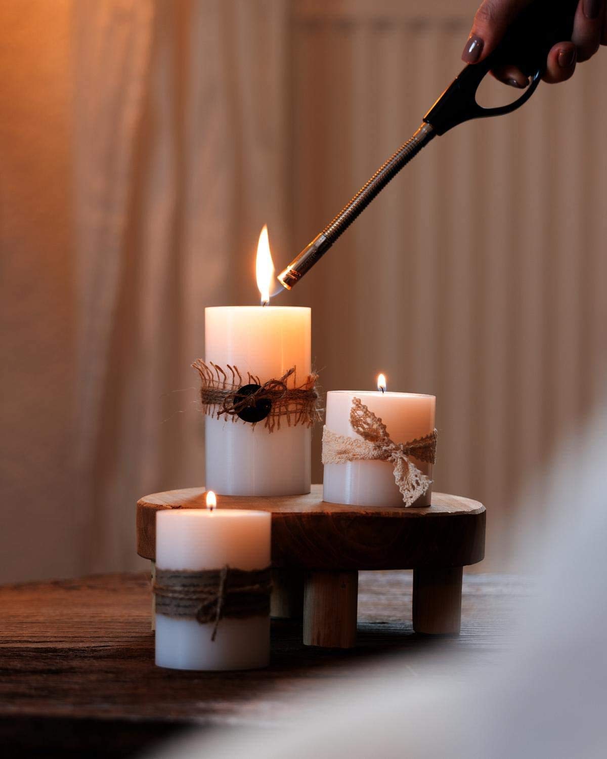 Тримач для свічок EDZARD Cornelius Permanent Candle (діаметр 8 см, висота 7 см) Білий, фото №6
