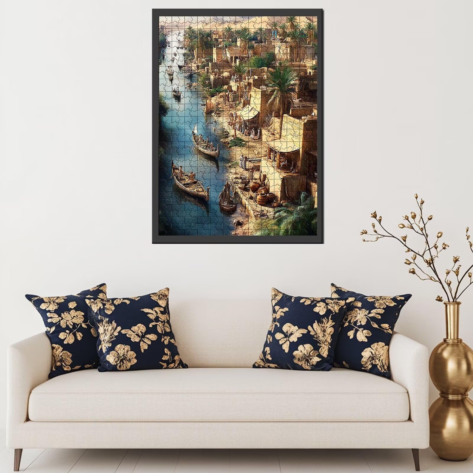 Пазл Ancient Egyptian Village Adobe Construction Scene 1000 элементов 70 x 50 см, фото №3