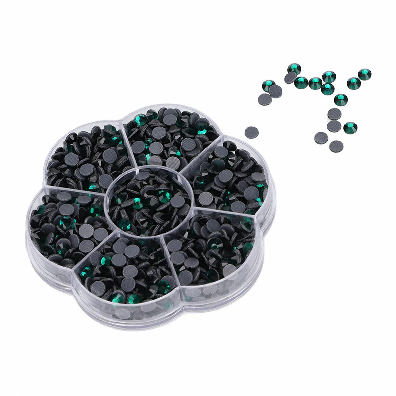 Стразы для ногтей Emoshayoga Стеклянные стразы 1000 шт Темно-зеленый, фото №8 Стразы для ногтей Emoshayoga Стеклянные стразы 1000 шт Темно-зеленый, фото №8