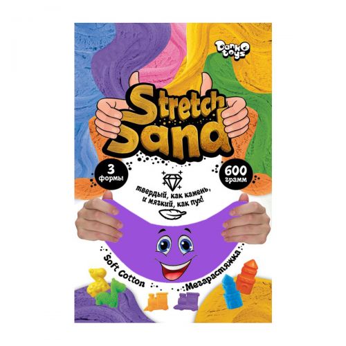 Кинетический песок Stretch Sand фиолетовый, фото №1 Кинетический песок Stretch Sand фиолетовый, фото №1