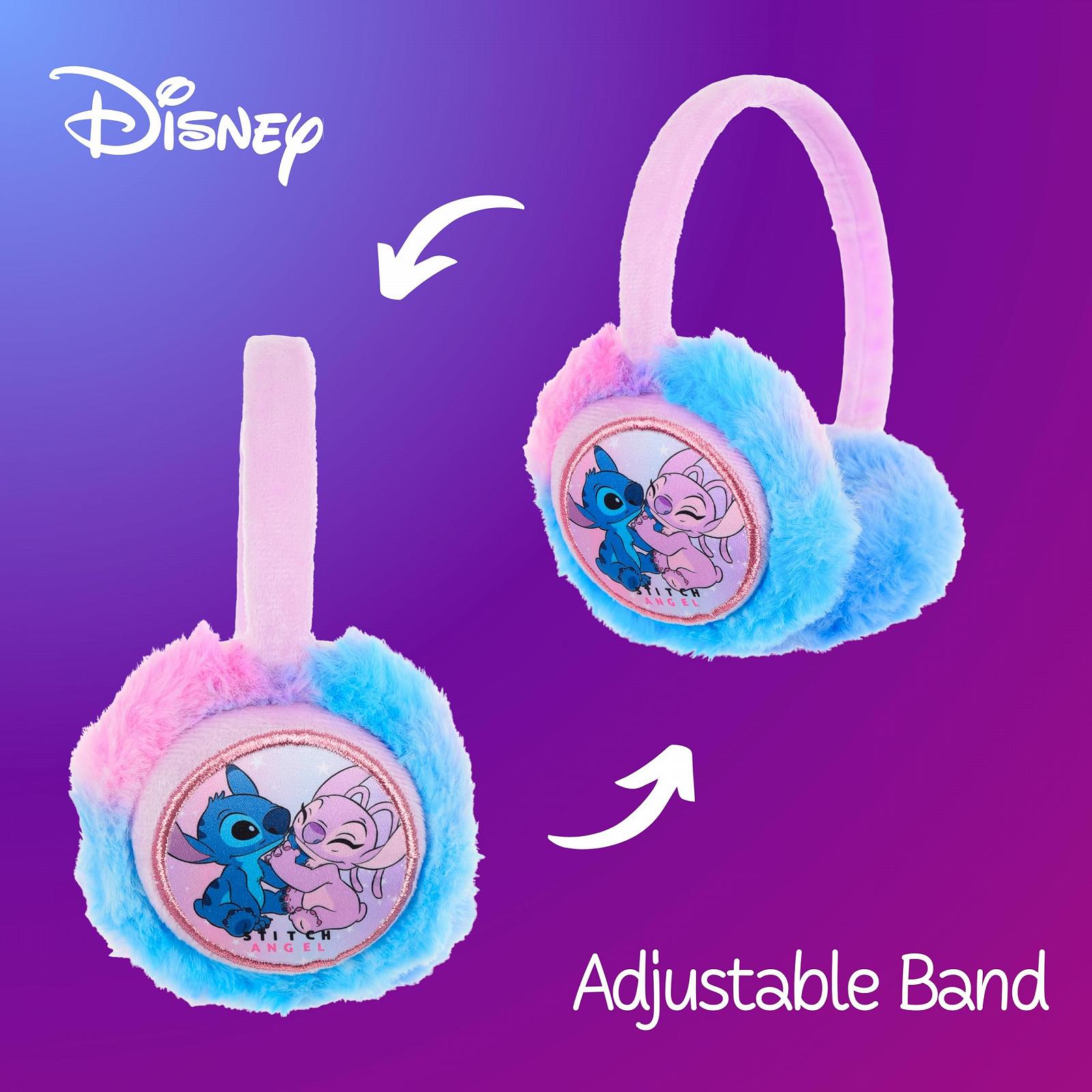 Шапка с ушками Disney Stitch для девочек, плюшевая, из мягкого флиса, зимняя, фото №5