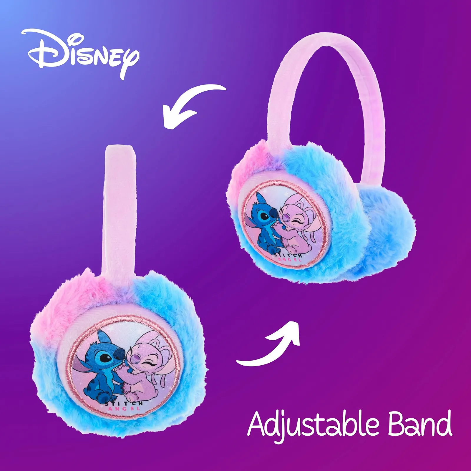 Шапка з вушками Disney Stitch для дівчат, плюшева, з м'якого флісу, зимова, фото №5