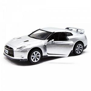 Машинка KINSMART Nissan GT-R срібляста - Фото 1