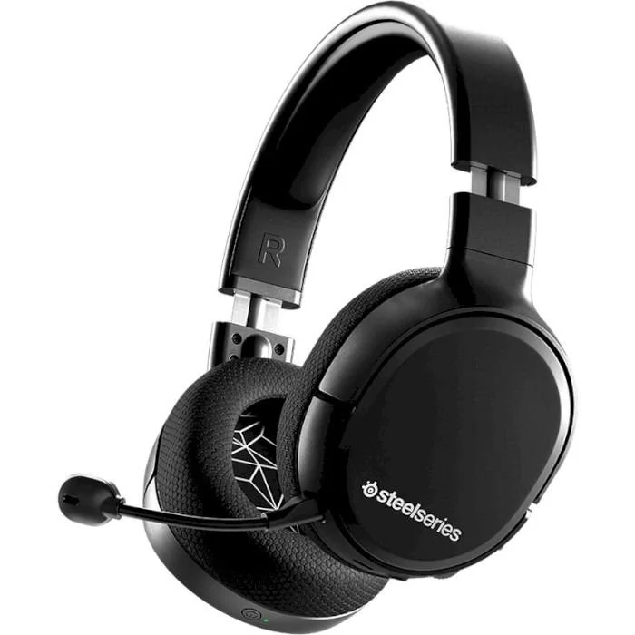 Геймерские беспроводные наушники SteelSeries Arctis 1 / Радиоканал / Активное шумоподавление / Быстрая зарядка / Черные, фото №1