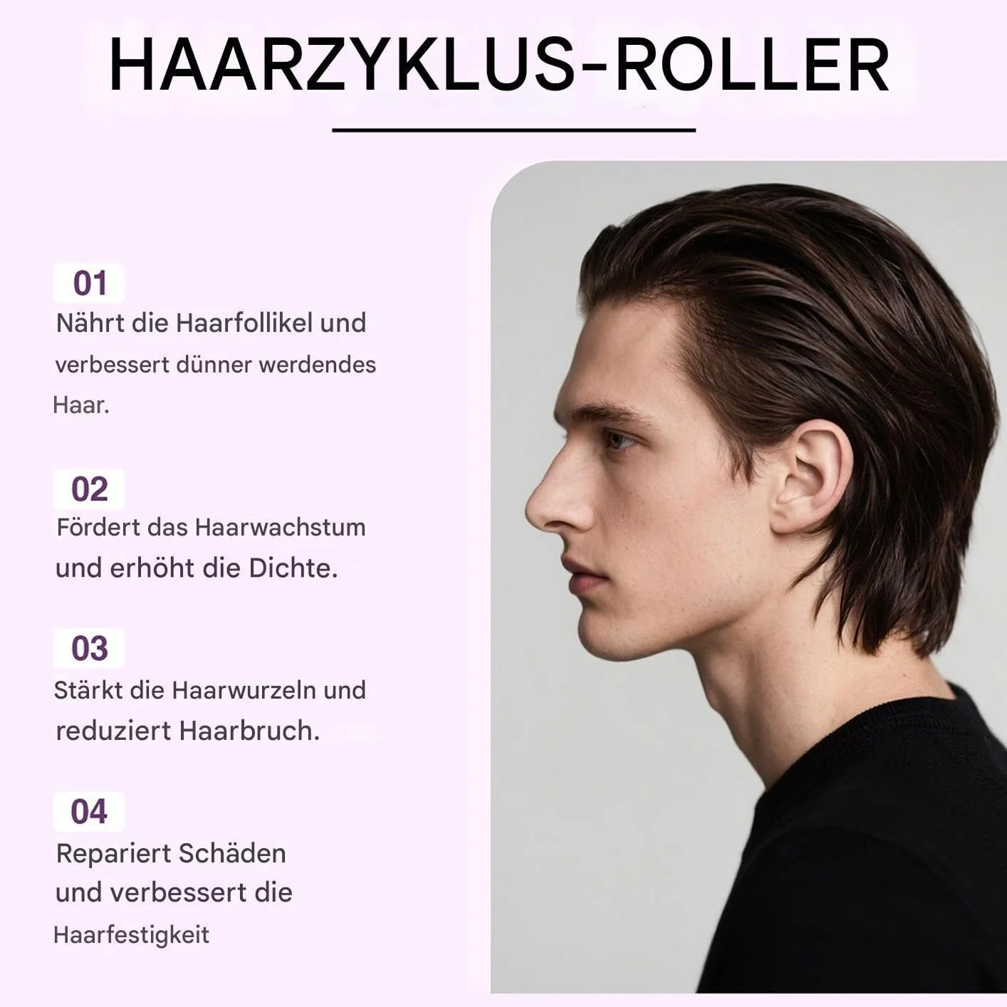 Олія для росту волосся з роликом 30 мл, фото №5