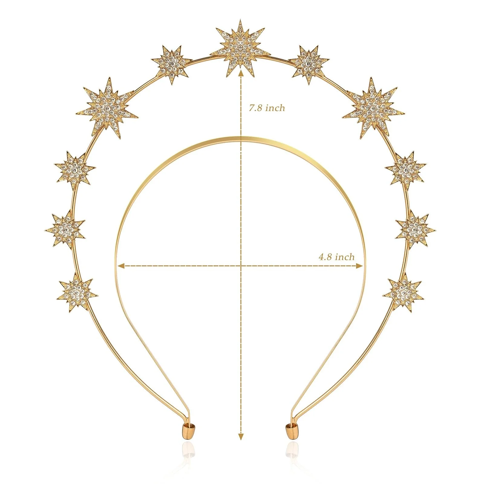 Обруч для волос Звезды Золотой, фото №2 Обруч для волос Звезды Золотой, фото №2