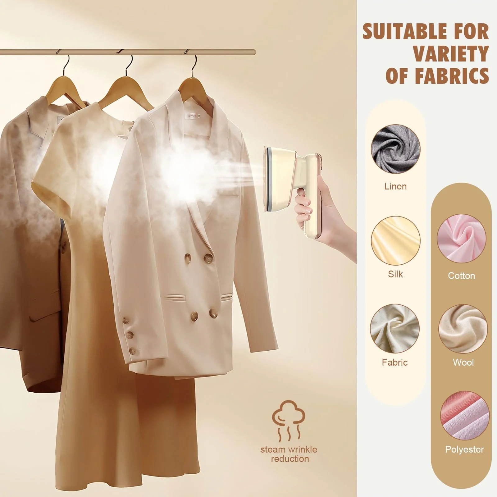 Мини-паровой утюг 800 W 10 S Fast Heating, фото №6