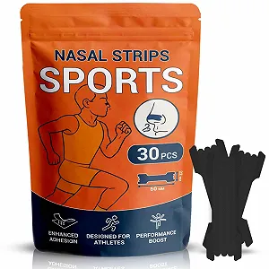 Полоски для носа спортивные Упаковка из 30 штук Черный - Фото 1