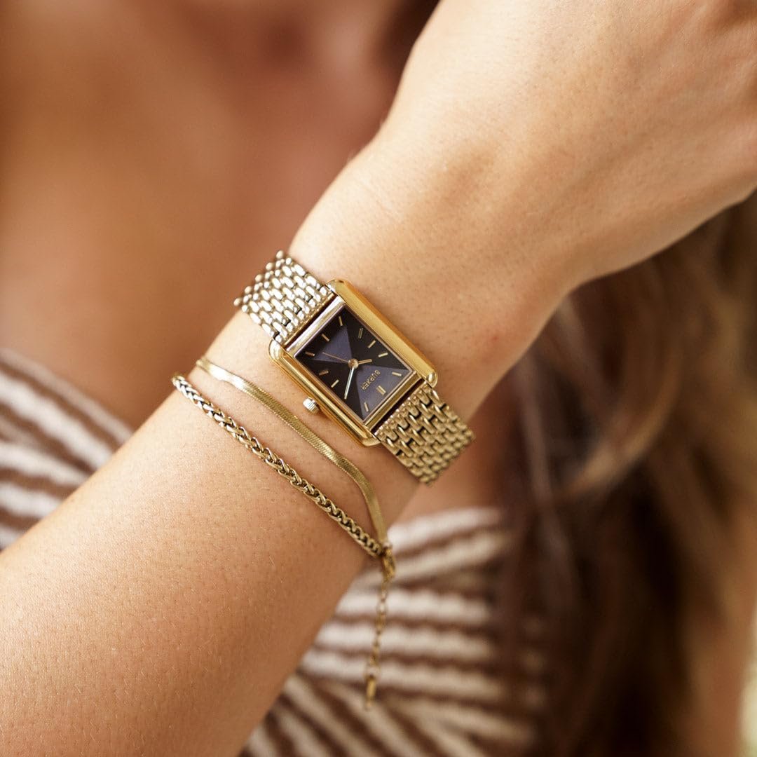 Часы Burker Watches Chloe Золотой Белый - Квадратные женские часы 28 мм, фото №5 Часы Burker Watches Chloe Золотой Белый - Квадратные женские часы 28 мм, фото №5