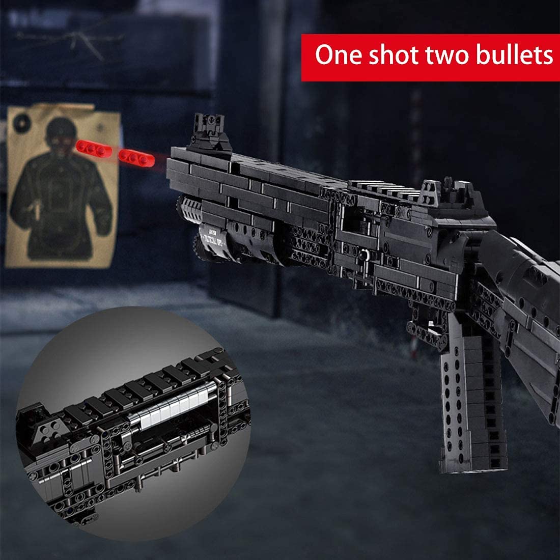 Конструктор Havefun Technik Benelli M4 Super 90 с функцией стрельбы 1061+ блоков, фото №4