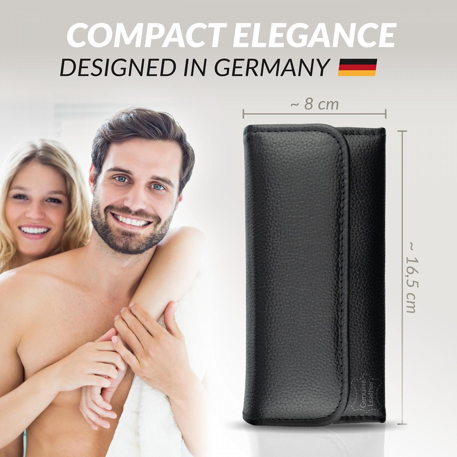 Набір для манікюру marQus Premium, 5 предметів, нержавіюча сталь, у чохлі зі справжньої шкіри, чорний, фото №3 Набір для манікюру marQus Premium, 5 предметів, нержавіюча сталь, у чохлі зі справжньої шкіри, чорний, фото №3