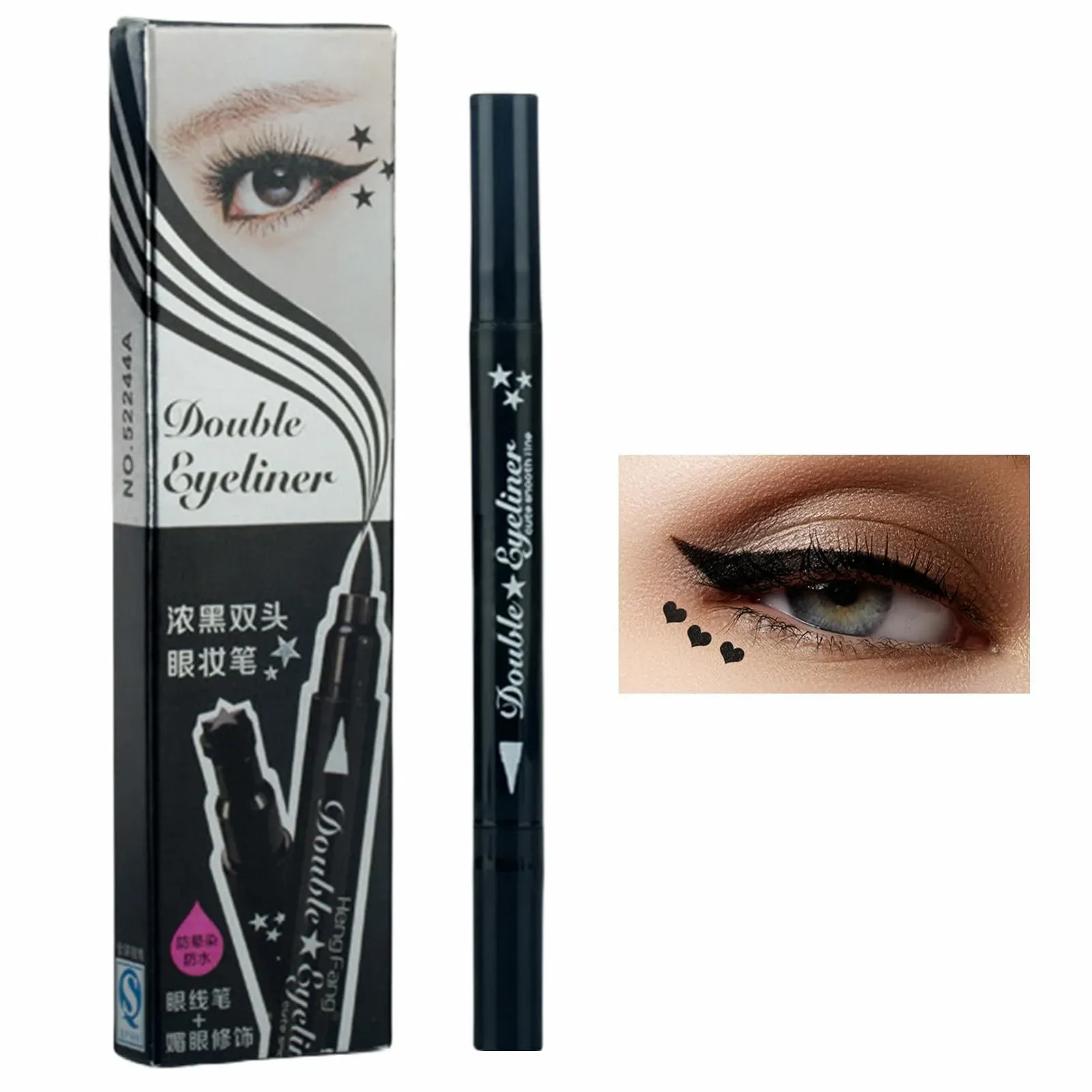 Підводка Рідка водостійка з аплікатором-штампом для макіяжу очей, фото №1