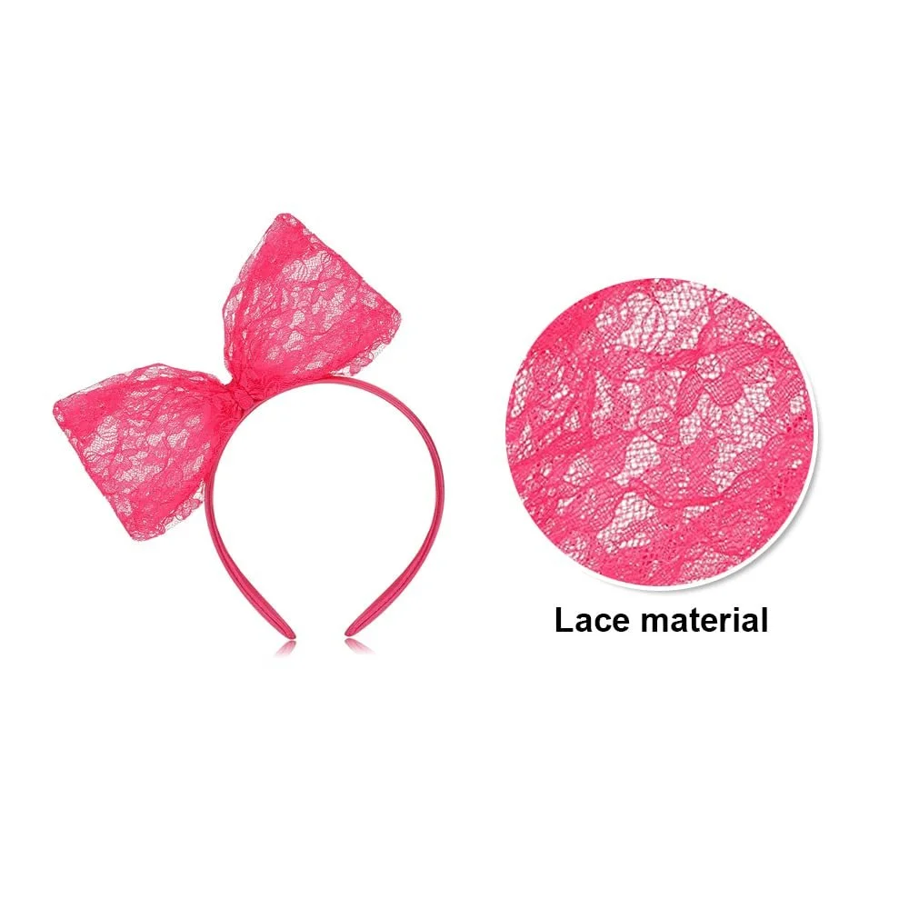 Неонова мереживна Обруч на голову Ретро, фото №3