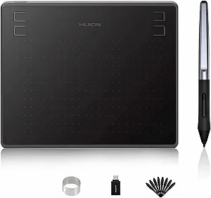 Купити Графічний планшет HUION HS64 / робоча поверхня 6,3x4 дюйми / 5080 LPI / 266 PPS / Чорний - Фото 1 Графічний планшет HUION HS64 / робоча поверхня 6,3x4 дюйми / 5080 LPI / 266 PPS / Чорний - Фото 1
