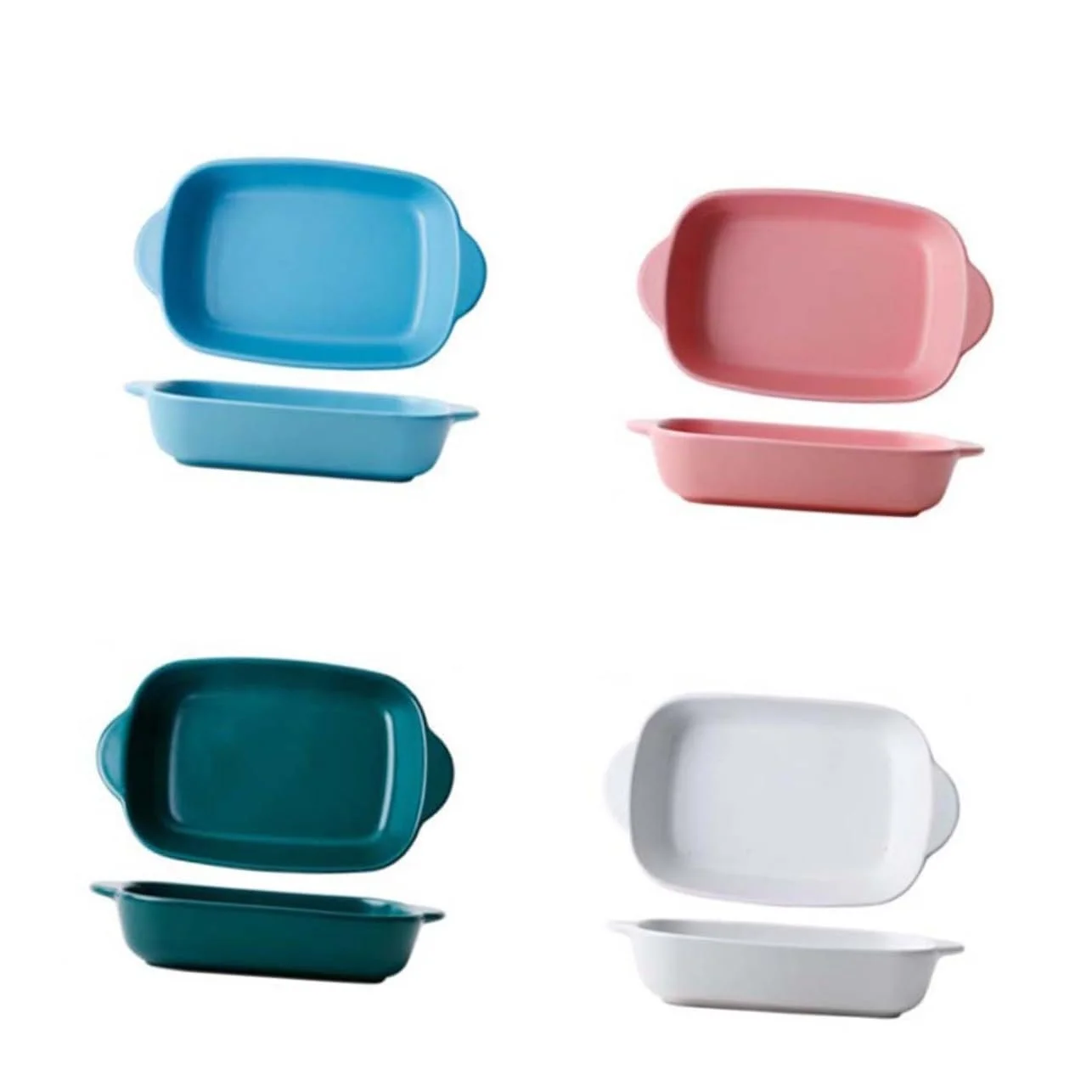 Керамічна форма для випікання VALICLUD прямокутна з ручками термостійка Рожевий, фото №9 Керамічна форма для випікання VALICLUD прямокутна з ручками термостійка Рожевий, фото №9