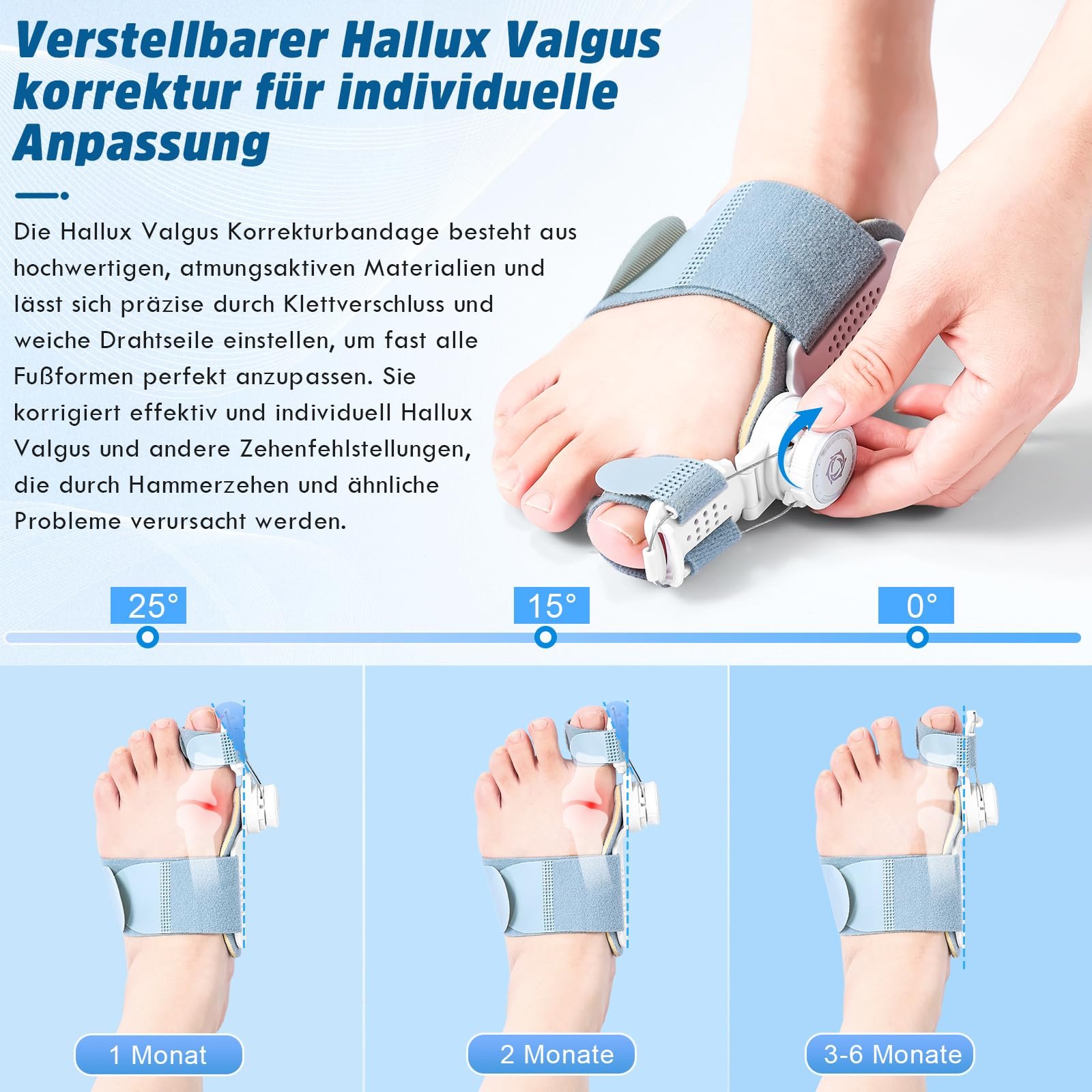 Шина для великого пальця стопи Сіра, фото №2