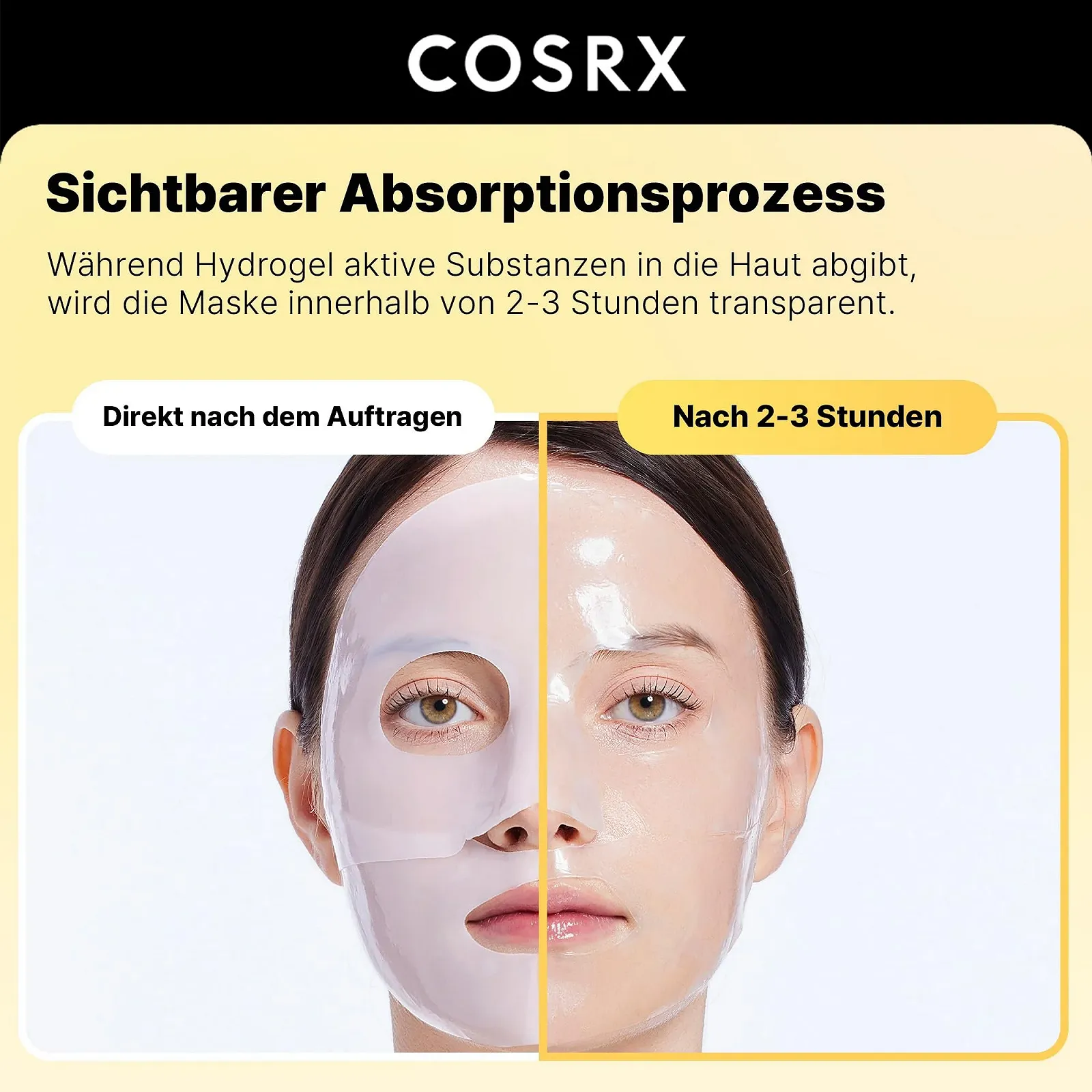 Маска гидрогелевая COSRX Advanced Snail Mucin Glass Glow, коллагеновая маска для лица для глубокого увлажнения и сияющего цвета лица, подходит для всех типов кожи, корейский уход за кожей, фото №2