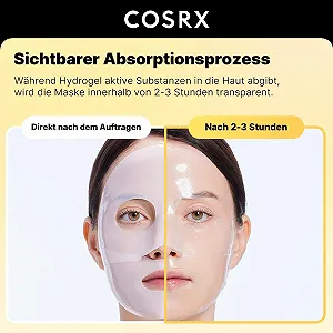 Маска гидрогелевая COSRX Advanced Snail Mucin Glass Glow, коллагеновая маска для лица для глубокого увлажнения и сияющего цвета лица, подходит для всех типов кожи, корейский уход за кожей synthetic.ua - Фото 1