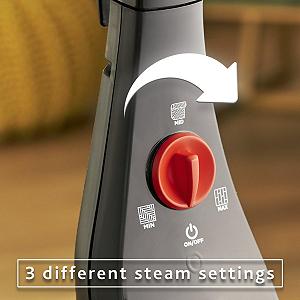 Паровая швабра Vileda Steam Plus с 2 насадками из микрофибры, гигиеническая для всех типов полов и ковров, антибактериальная, без химикатов synthetic.ua - Фото 1