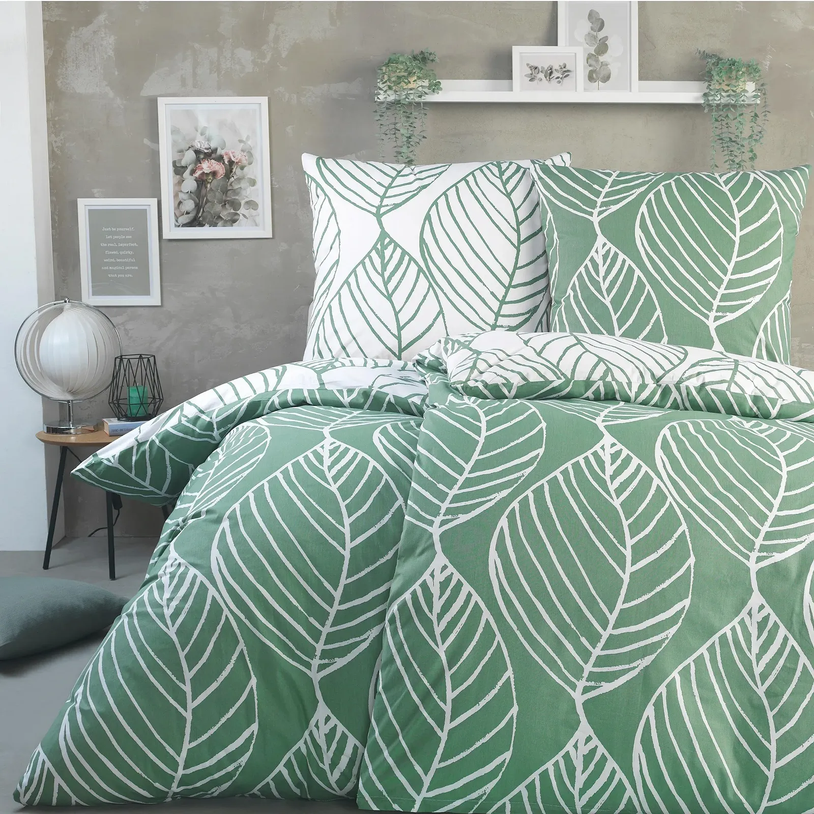 Комплект постельної білизни BaSaTex Renforcé Legolas 4 предмети 135 x 200 см 80 x 80 см 100% бавовна на блискавці, фото №1