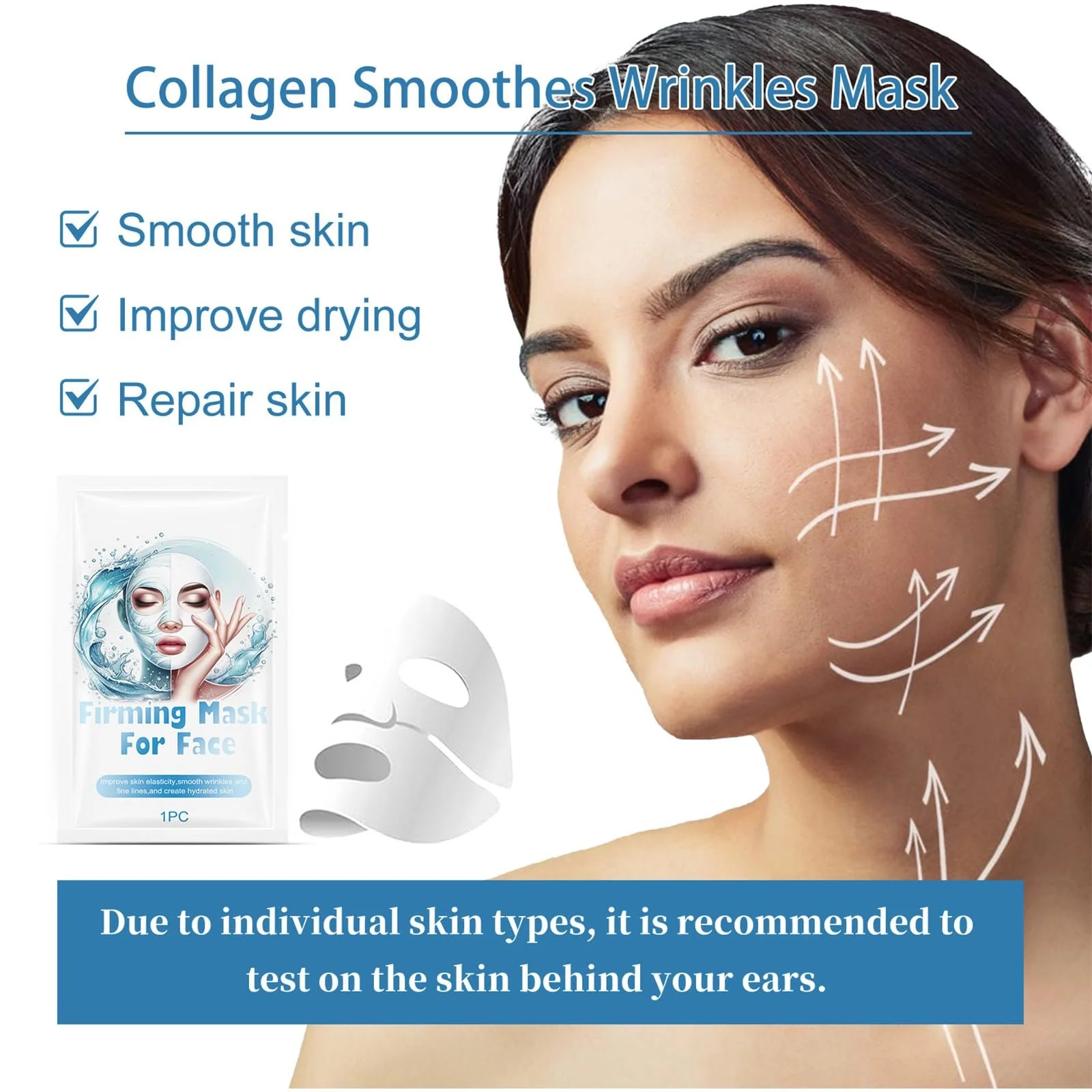 Маска для обличчя Tkekruh Organic Collagen Real Deep, зволожуюча антивікова, 5 шт, фото №2 Маска для обличчя Tkekruh Organic Collagen Real Deep, зволожуюча антивікова, 5 шт, фото №2