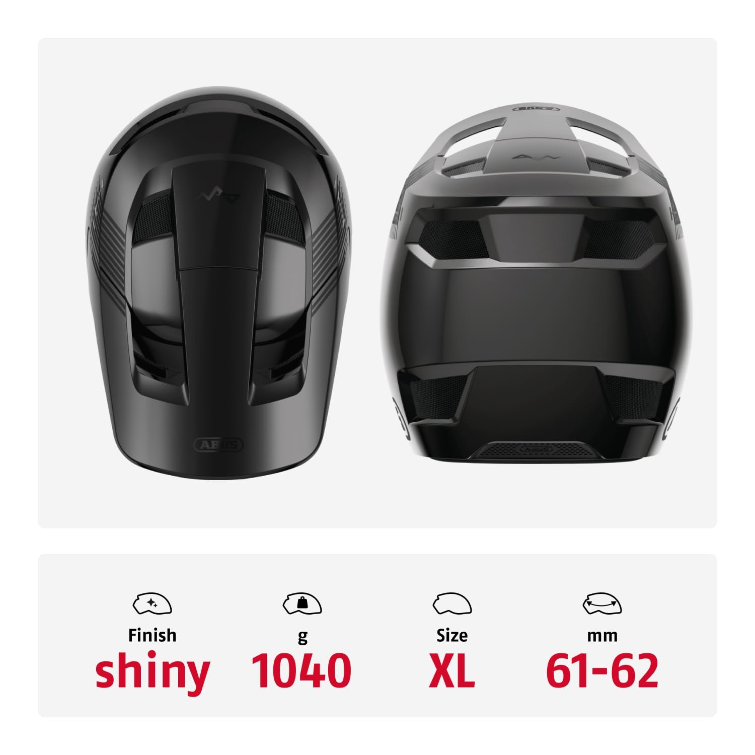 Шолом Downhill ABUS HiDrop, сертифікований ASTM, повнолицьовий шолом із зовнішньою оболонкою ABS для MTB: Downhill, Enduro і Bikepark - для дорослих і молоді, фото №3