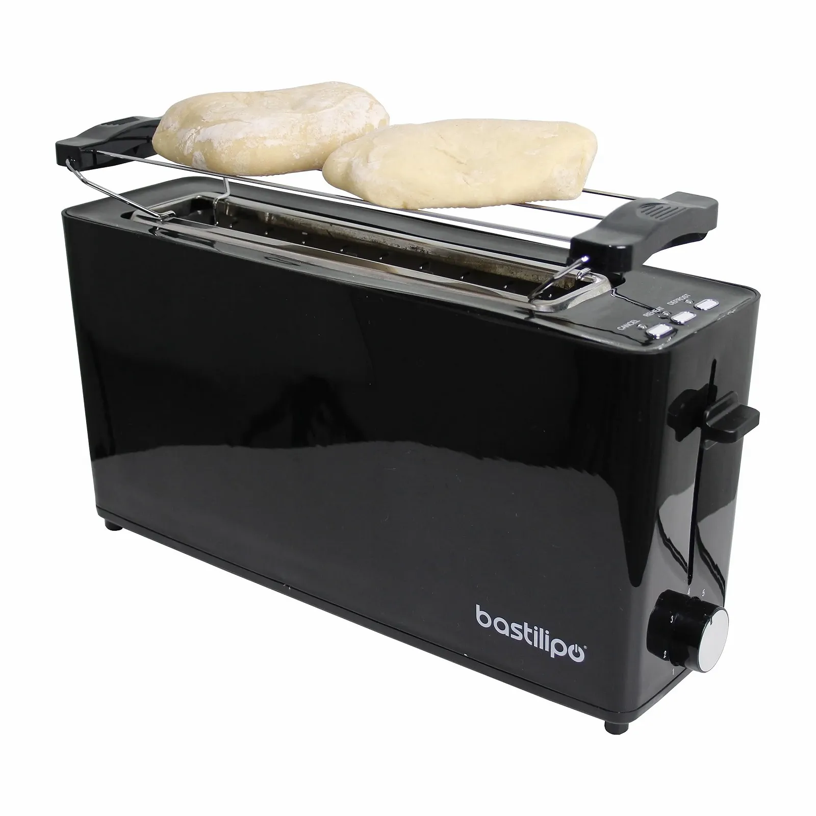 Тостер з довгим слотом Bastilipo Firefox AN-900 Чорний 900 Вт Функція розморожування Піддон для крихт, фото №5