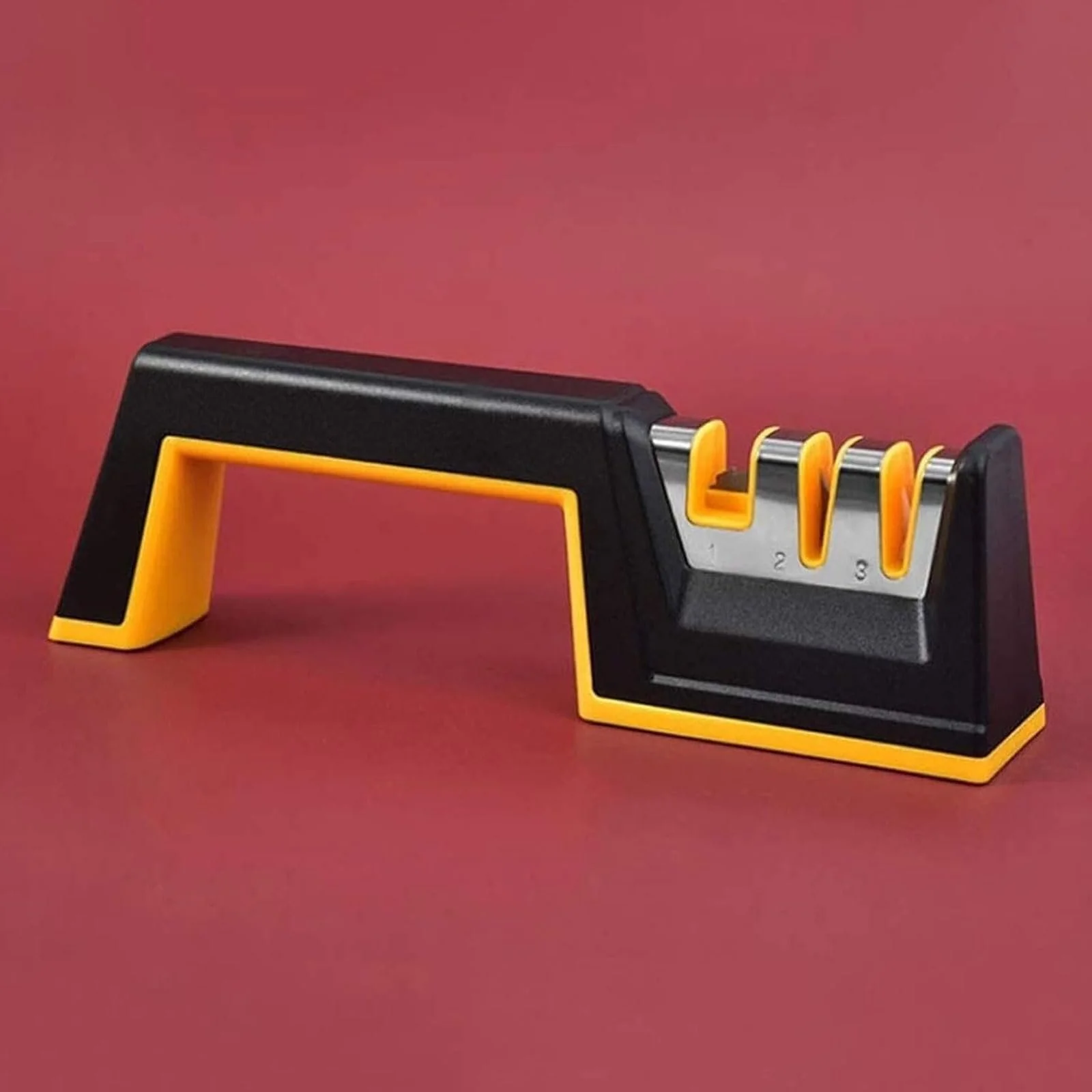 Точилка для ножів esmen 3-в-1 знімна з нековзною ручкою для ножиць та кухонних ножів, фото №6