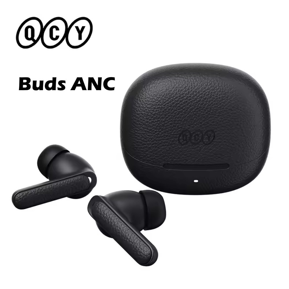 Навушники QCY Buds ANC Black -45dB BT5.4 Multipoint 6 мікрофонів з AI, фото №2