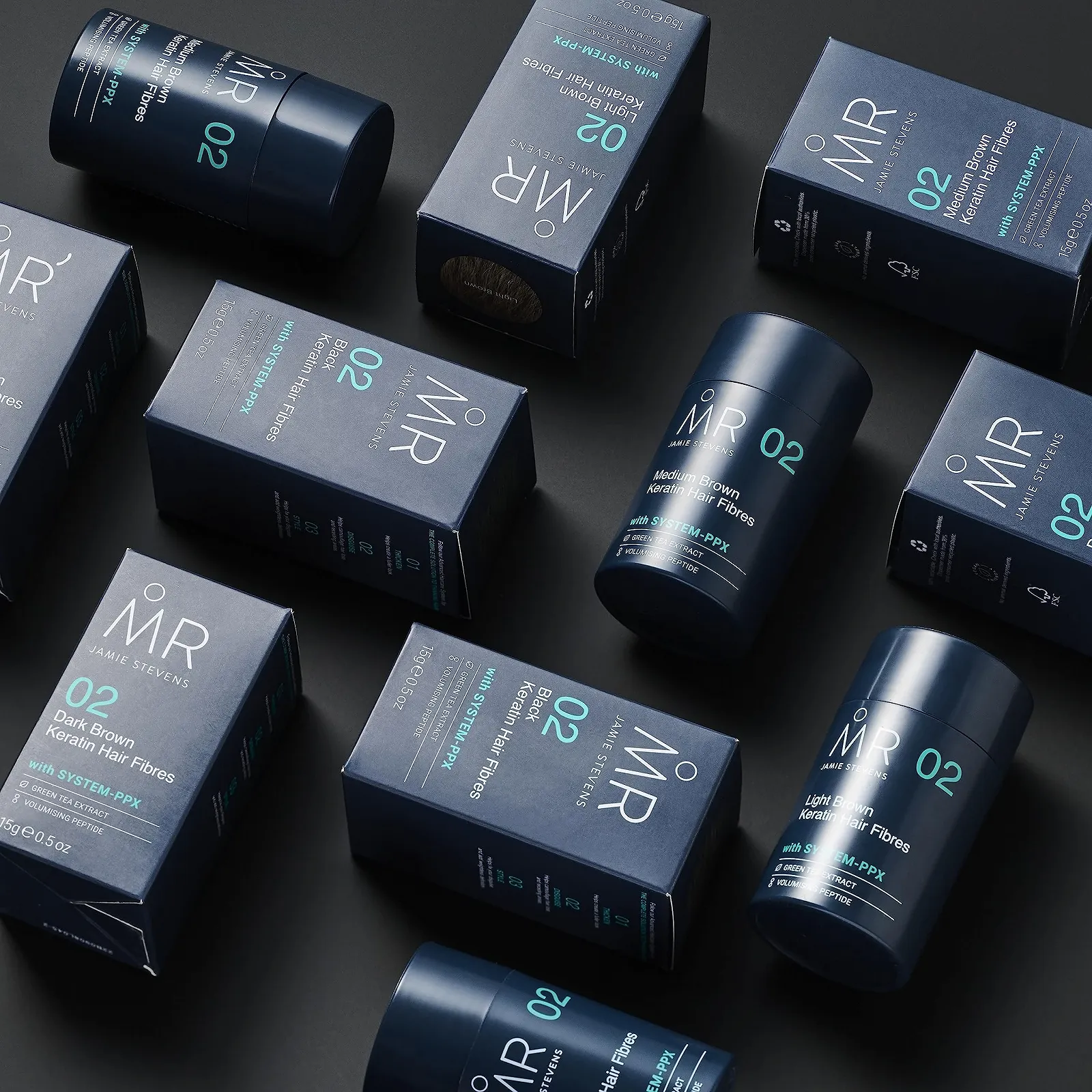 Волокна для волосся MR. Jamie Stevens Середньо-коричневий, фото №5