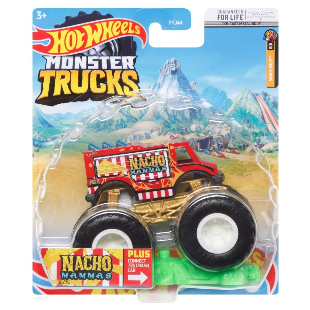 Автомобіль Hot Wheels Monster Trucks Nacho Mammas 1:64 HHG61, фото №1