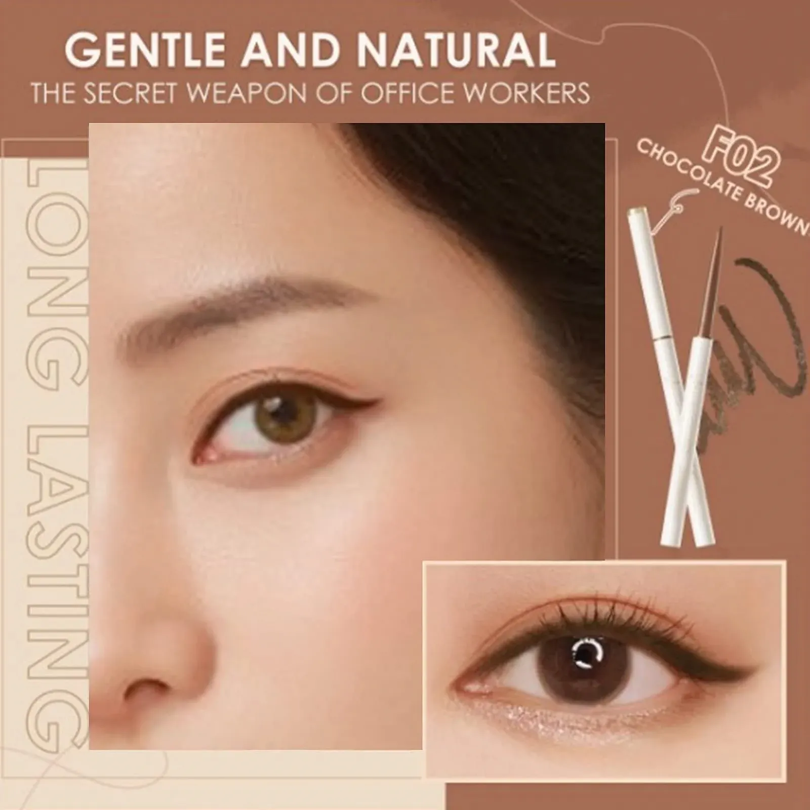 Підводка для очей Non Dizzy 1 g, швидковисихаюча, довготривала, високопігментована, фото №2 Підводка для очей Non Dizzy 1 g, швидковисихаюча, довготривала, високопігментована, фото №2