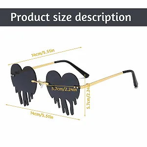 Солнцезащитные очки LPEPLL Сердцевидные Без оправы Вечеринка цена на synthetic.ua - Фото 1 Солнцезащитные очки LPEPLL Сердцевидные Без оправы Вечеринка synthetic.ua - Фото 1