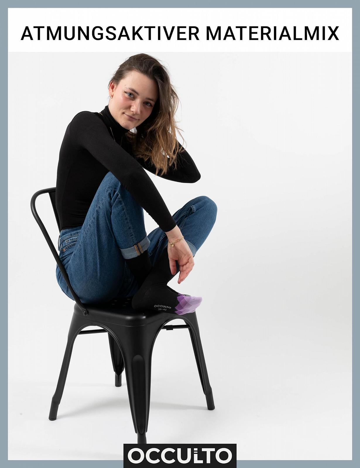 Носки Occulto Женские Разноцветные Набор из 10 (Модель: Evelin), фото №6