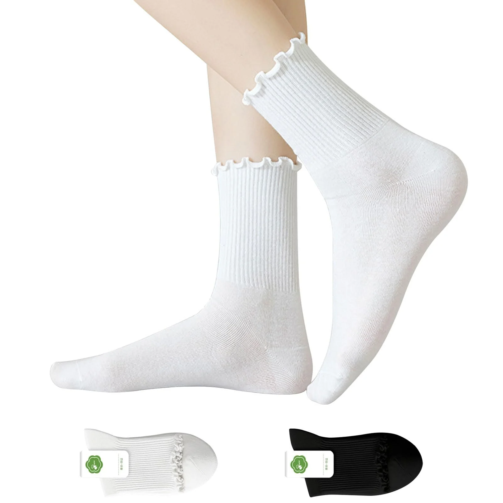 Шкарпетки з рюшами Жіночі бавовняні (5 пар), фото №8 Шкарпетки з рюшами Жіночі бавовняні (5 пар), фото №8