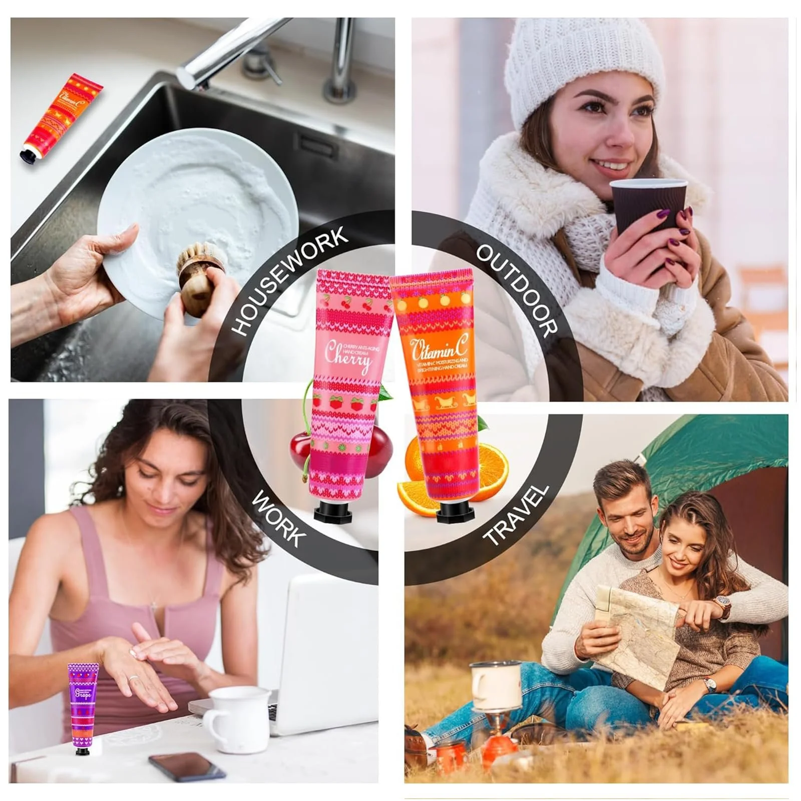 Крем для рук Silky Glow Набір з 4 кремів для догляду за руками Silk Gloss, зволожуючий, фото №7