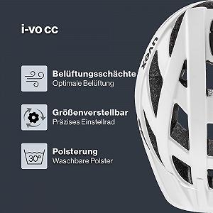 Шлем Uvex i-vo cc, универсальный, регулируемый размер synthetic.ua - Фото 1