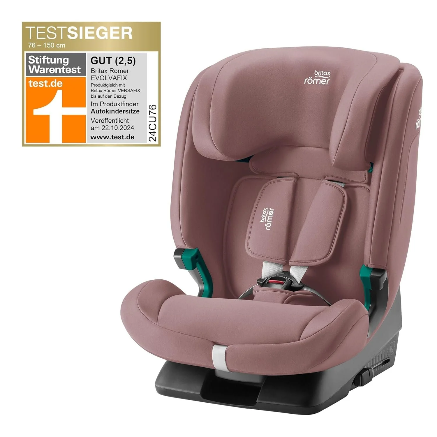 Дитяче автокрісло Britax Römer / 76–150 см (i-Size) / Від 15 місяців до 12 років / Dusty Rose, фото №5