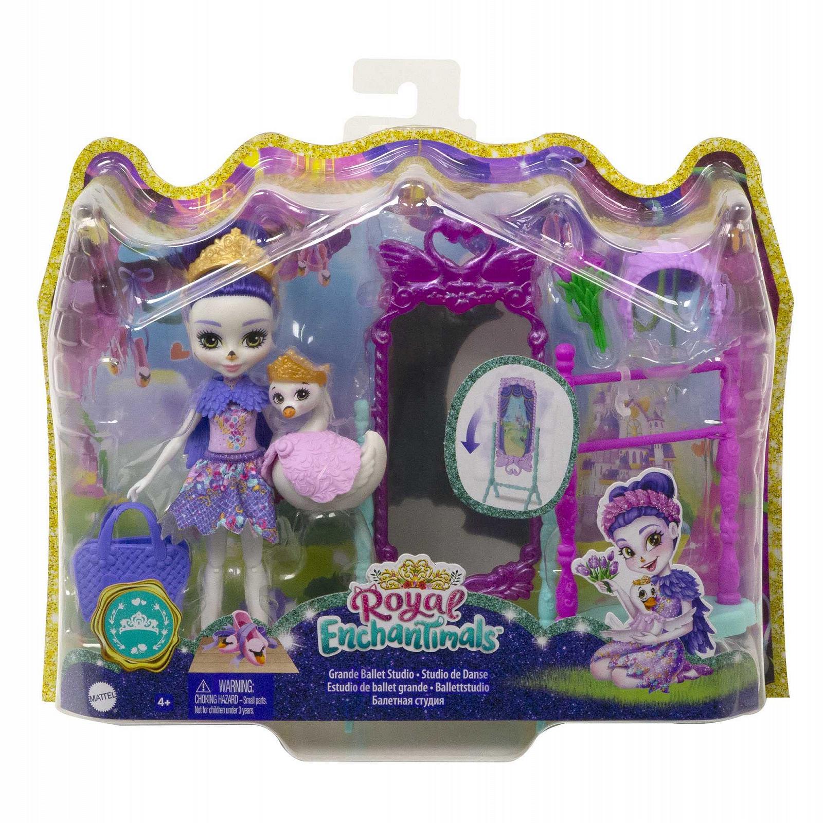 Набор Enchantimals GYJ06 Балетная студия с куклой Sarely Swan (около 15,2 см) и 1 животным, фото №6